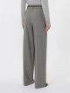Сірі брюки MAX MARA з еластичної вовняної саржі: фото 3 - Invogue