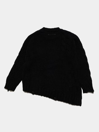 Чорний светр MM6 MAISON MARGIELA KIDS : фото 1 - Invogue
