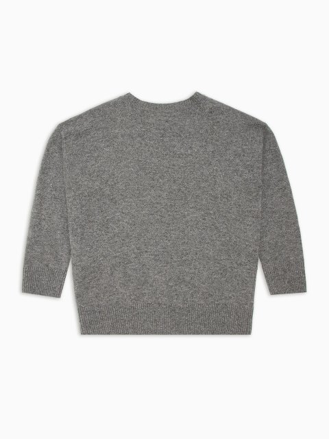 Сірий джемпер Emporio Armani з логотипом: фото 2 - Invogue