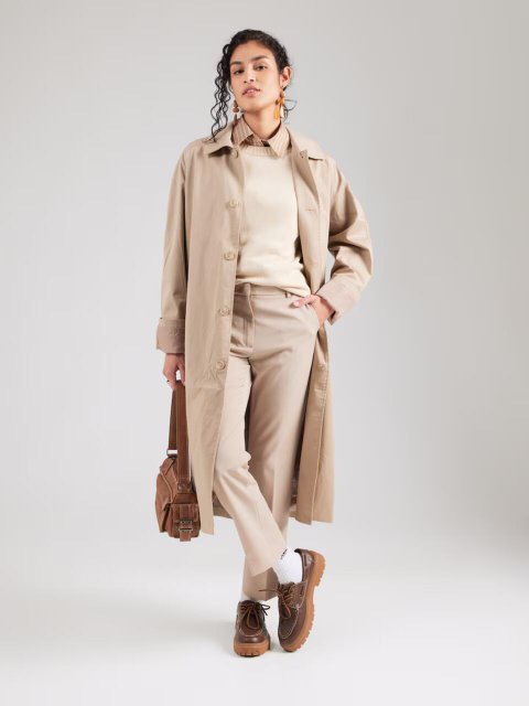 Бежеві брюки WEEKEND MAX MARA з вовни: фото 1 - Invogue