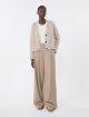 Бежеві брюки WEEKEND MAX MARA з вовни: фото 1 - Invogue