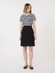 Черная футболка в полоску Max Mara из хлопка: фото 1 - Invogue