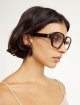 Коричневі сонцезахисні окуляри BY MALENE BIRGER з монограмою: фото 1 - Invogue