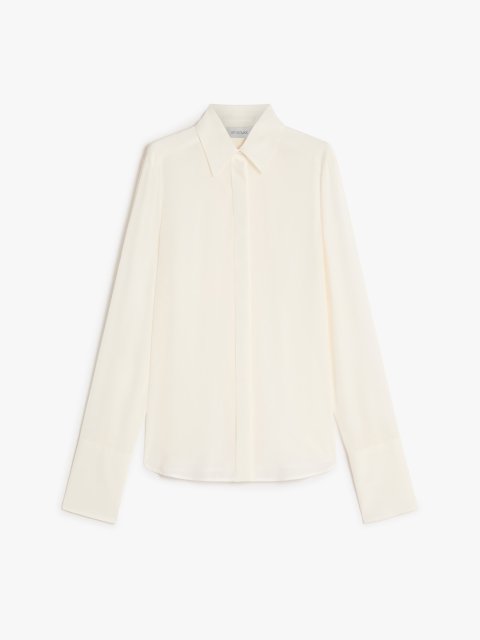 Біла сорочка Sportmax крепова: фото - Invogue
