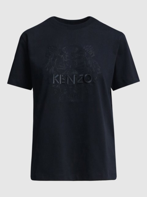 Чёрная футболка KENZO: фото - Invogue