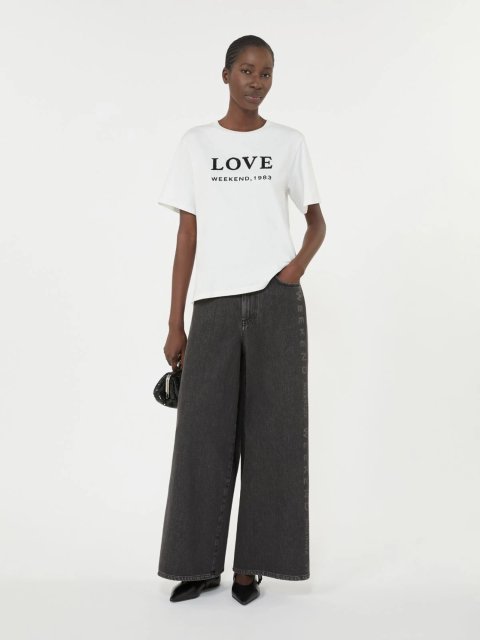 Чорні джинси WEEKEND MAX MARA з бавовняного деніму: фото 1 - Invogue