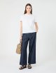 Біла футболка Max Mara з принтом з бавовни: фото 1 - Invogue