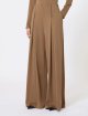 Коричневые брюки MAX MARA из шерстяного трикотажа: фото 2 - Invogue