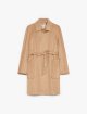 Темно-бежеве пальто Max Mara середньої довжини: фото - Invogue