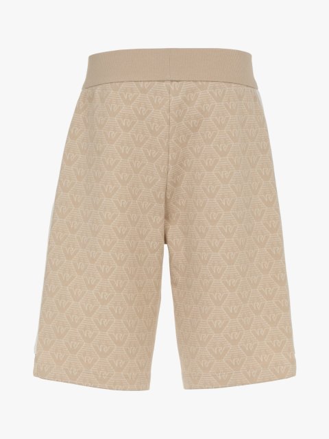 Бежеві бермуди EMPORIO ARMANI KIDS з суміші бавовни: фото 1 - Invogue