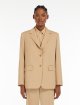 Бежевий жакет WEEKEND MAX MARA з вовни: фото 2 - Invogue