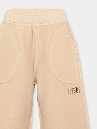 Бежевый костюм MM6 Maison Margiela из хлопка: фото 4 - Invogue