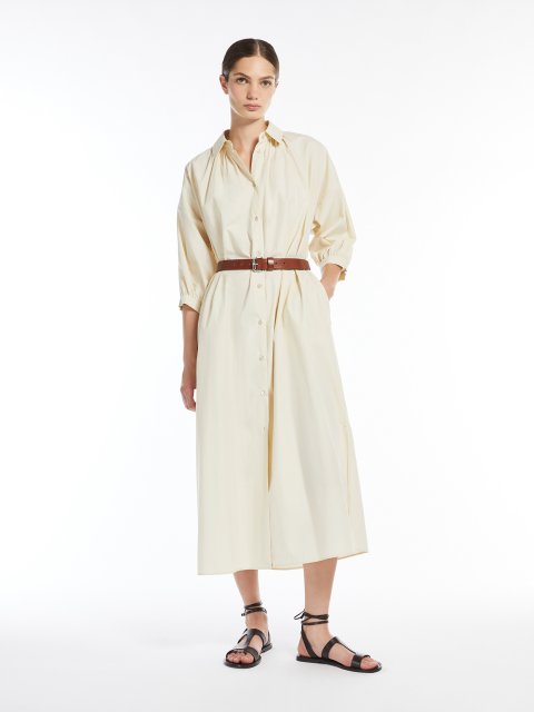 Молочна сукня Weekend Max Mara з чистої бавовни: фото 1 - Invogue