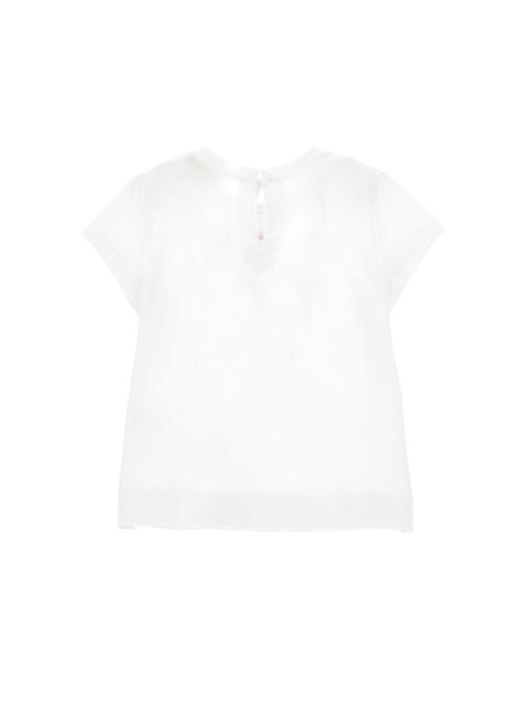 Белая футболка MONNALISA: фото 1 - Invogue