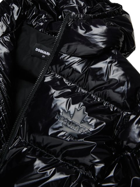 Чорна куртка DSQUARED KID : фото 2 - Invogue