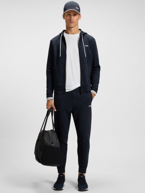 Темно-синій світшот BOSS з бавовни: фото 1 - Invogue