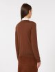 Шоколадний светр MAX MARA з вовни та шовку: фото 3 - Invogue