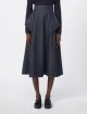 Темно-синя спідниця MAX MARA з чистої бавовни: фото 2 - Invogue