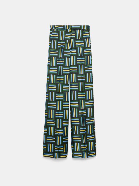 Синие брюки Dorothee Schumacher с принтом: фото - Invogue