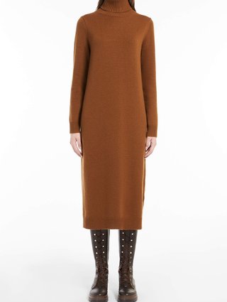 Коричневая сукня MAX MARA: фото 1 - Invogue
