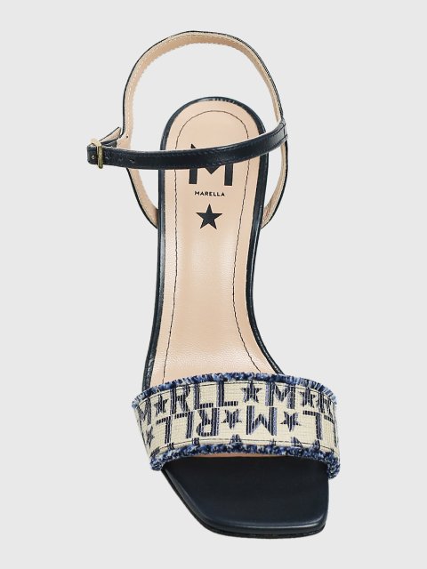 Синие босоножки MARELLA: фото 4 - Invogue