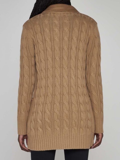 Кремовое пальто MAX MARA из шерсти и кашемира: фото 2 - Invogue