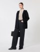 Темно-синие брюки MAX MARA из хлопка: фото 1 - Invogue