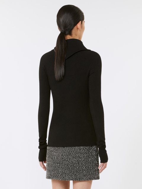 Чорний светр SPORTMAX з вовни: фото 3 - Invogue