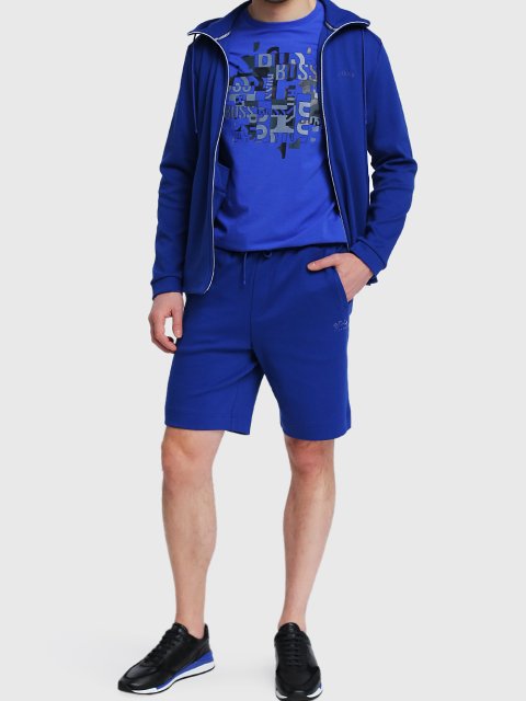 Синее  худи BOSS: фото 1 - Invogue