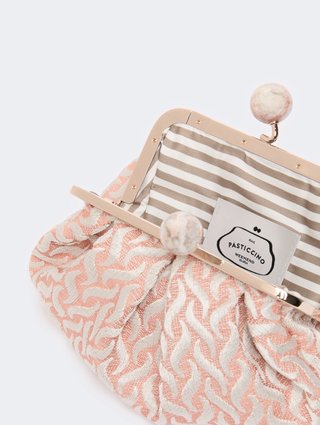 Рожева сумка Pasticcino Weekend Max Mara з льону та шовку: фото 5 - Invogue