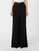 Черные брюки MAX MARA широкого кроя: фото 2 - Invogue