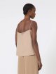 Светло-коричневый топ MAX MARA из шелка: фото 3 - Invogue