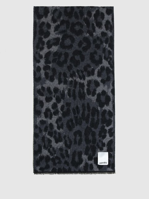 Серый шарф KENZO: фото 2 - Invogue