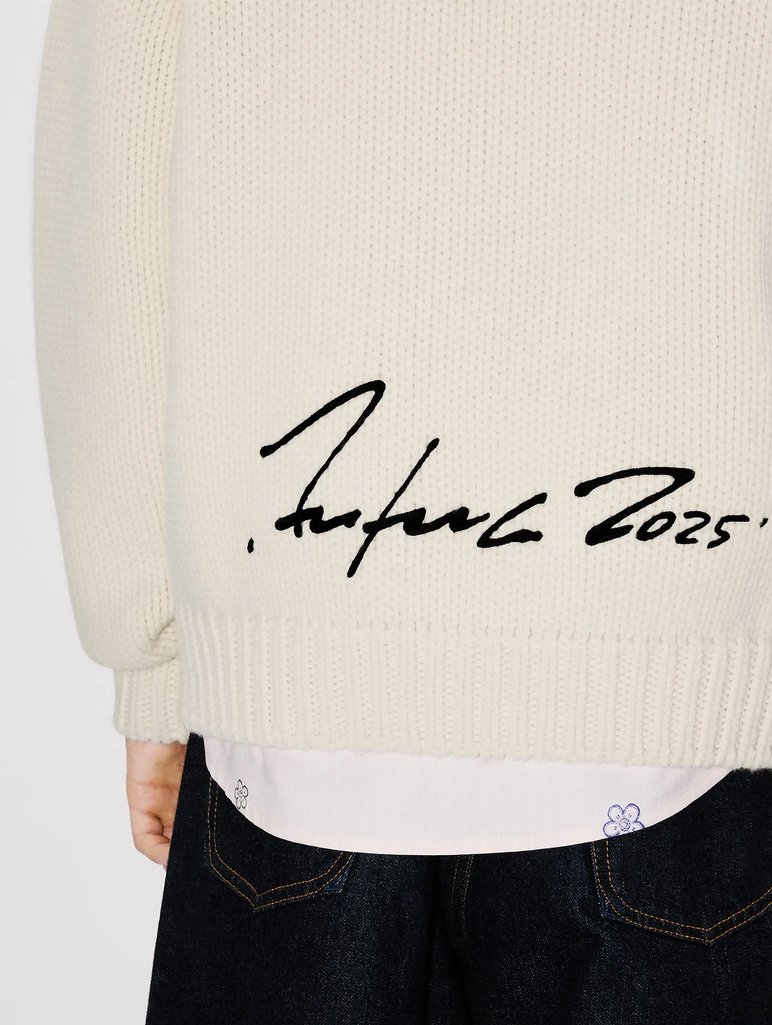 Белый свитер KENZO из шерсти: фото 6 - Invogue