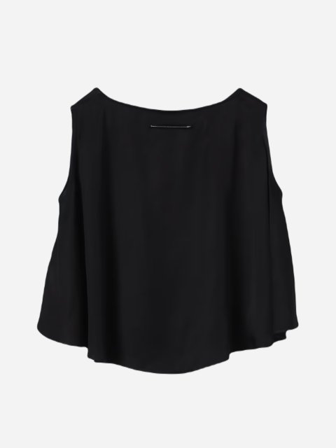 Чорна блуза MM6 MAISON MARGIELA KIDS : фото 1 - Invogue