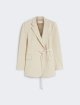 Бежевый жакет SPORTMAX с поясом: фото - Invogue