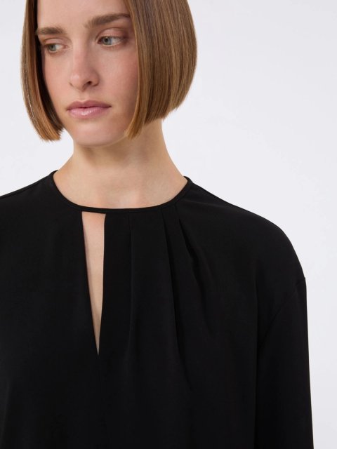 Чорна блуза MAX MARA з каді: фото 4 - Invogue