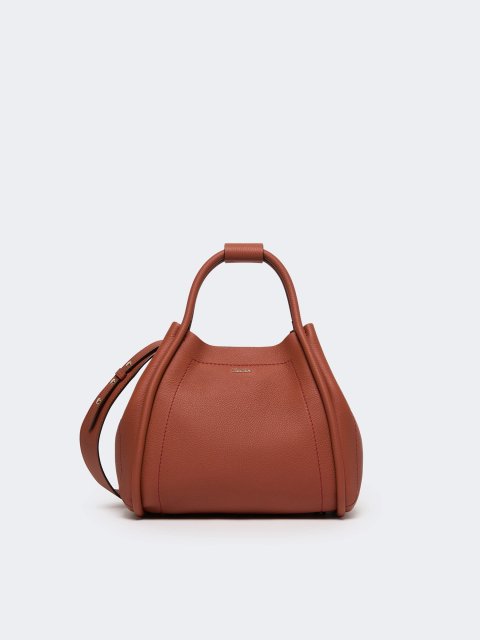Коричневая сумка MAX MARA из мягкой кожи: фото 2 - Invogue
