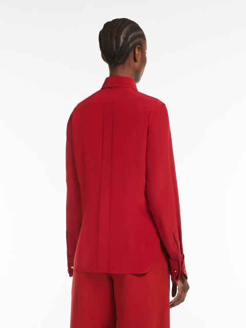 Червона сорочка Max Mara шовкова: фото 3 - Invogue