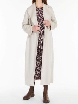 Кремовое пальто MAX MARA: фото 3 - Invogue