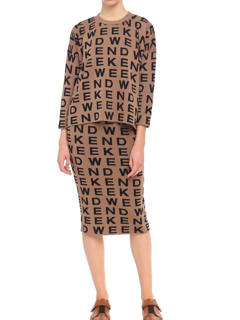 Жёлтый свитер WEEKEND MAX MARA: фото 3 - Invogue