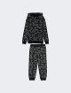 Чорна кофта, штани BALMAIN KIDS з бавовни: фото - Invogue