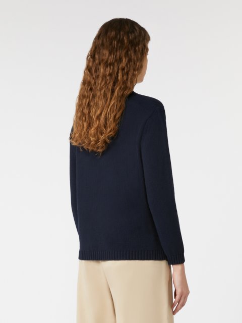 Темно-синій светр WEEKEND MAX MARA прямого крою: фото 3 - Invogue