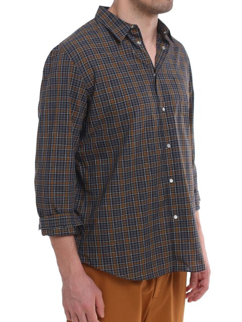 Серая рубашка KENZO: фото 3 - Invogue