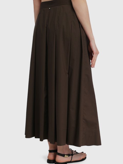 Коричневая юбка MARINA RINALDI: фото 4 - Invogue