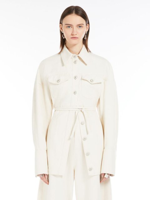 Ванільна блуза Sportmax з поясом: фото 2 - Invogue
