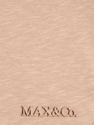 Коричневое поло Max&Co из хлопка: фото 2 - Invogue