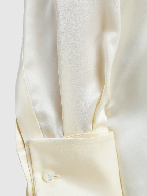 Молочная блуза MAX MARA: фото 5 - Invogue