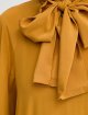 Сорочка кольору охри WEEKEND MAX MARA з шовку: фото 4 - Invogue