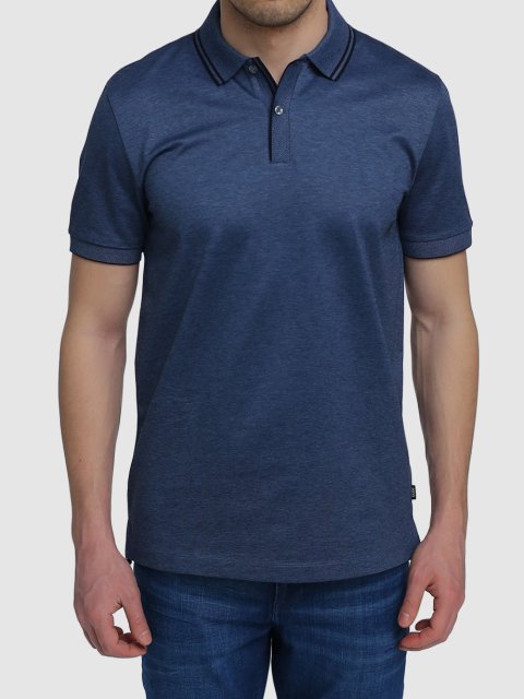 Синє поло BOSS : фото 3 - Invogue